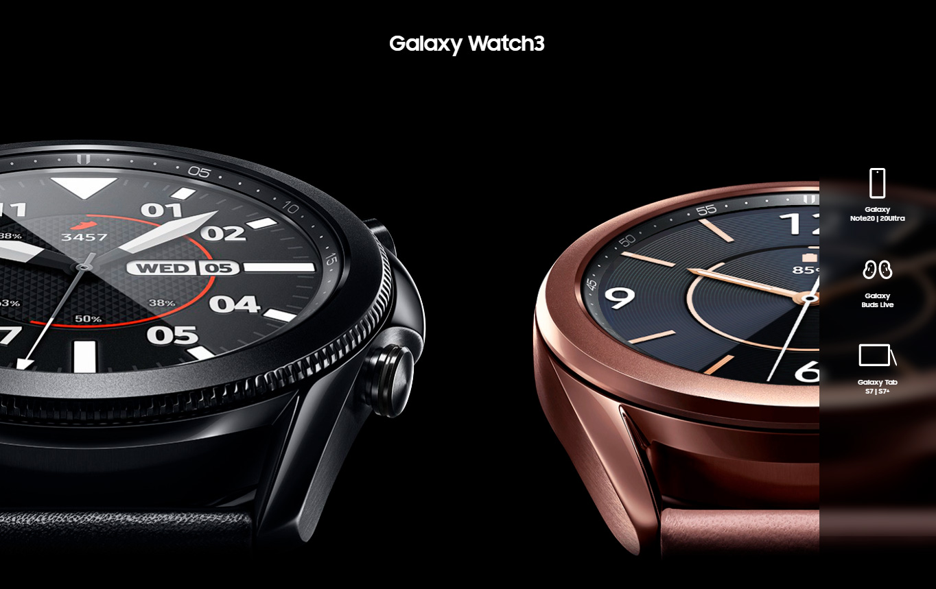 Smartwatch Samsung Galaxy Watch3 45mm LTE Preto